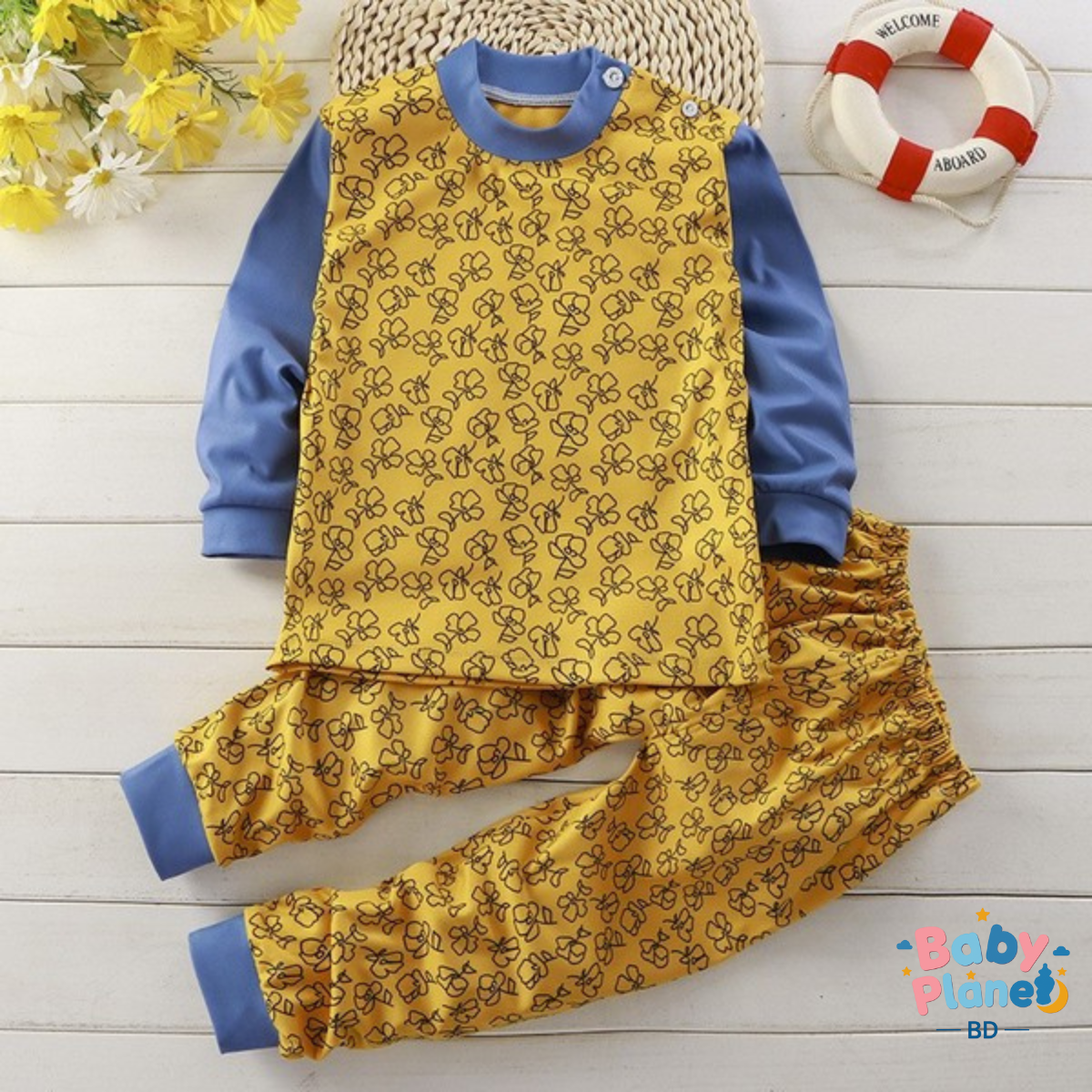 Kids’ Winter Full-sleeve Vest Pant Set